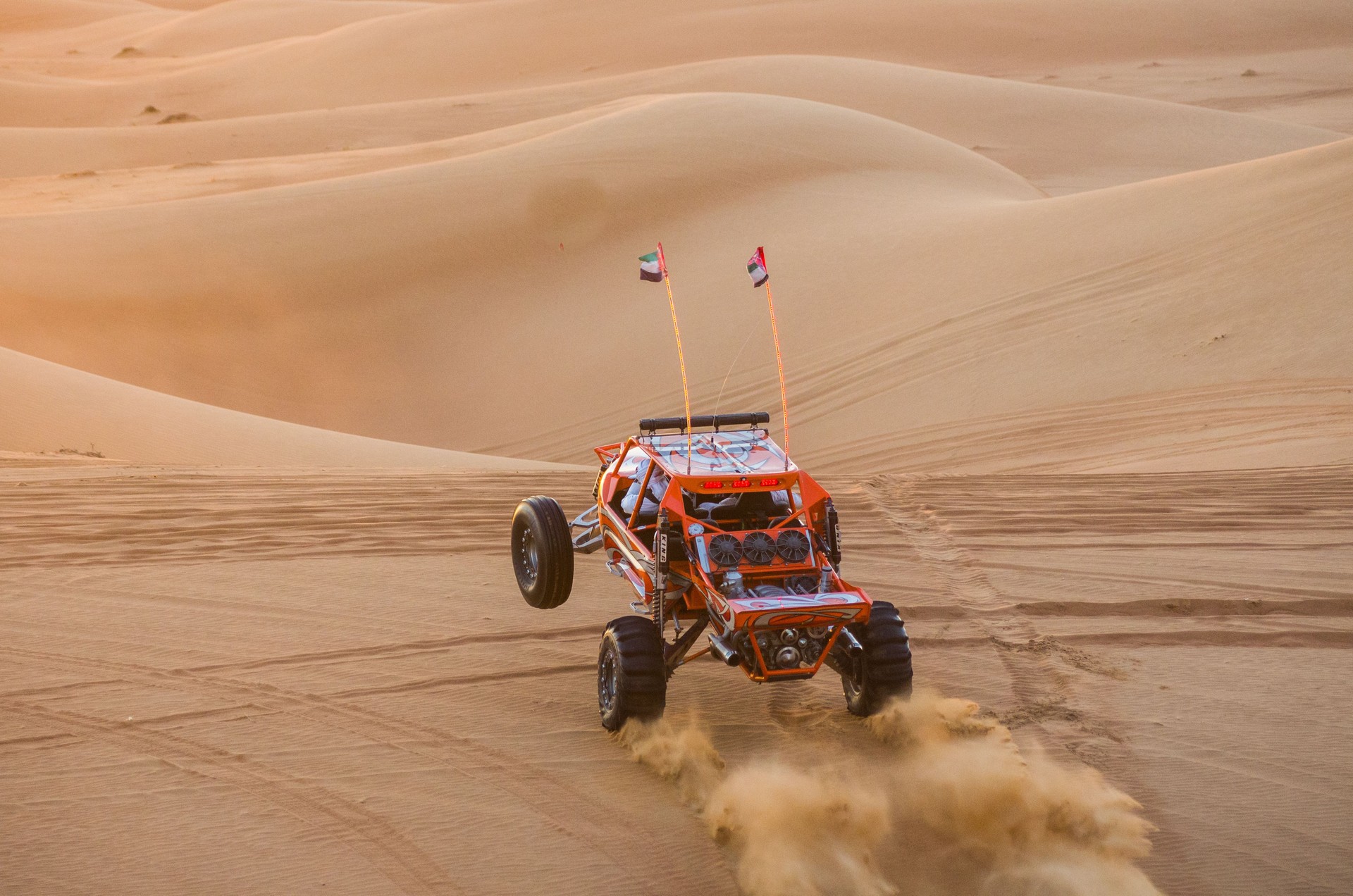 Dune buggy in the sands-